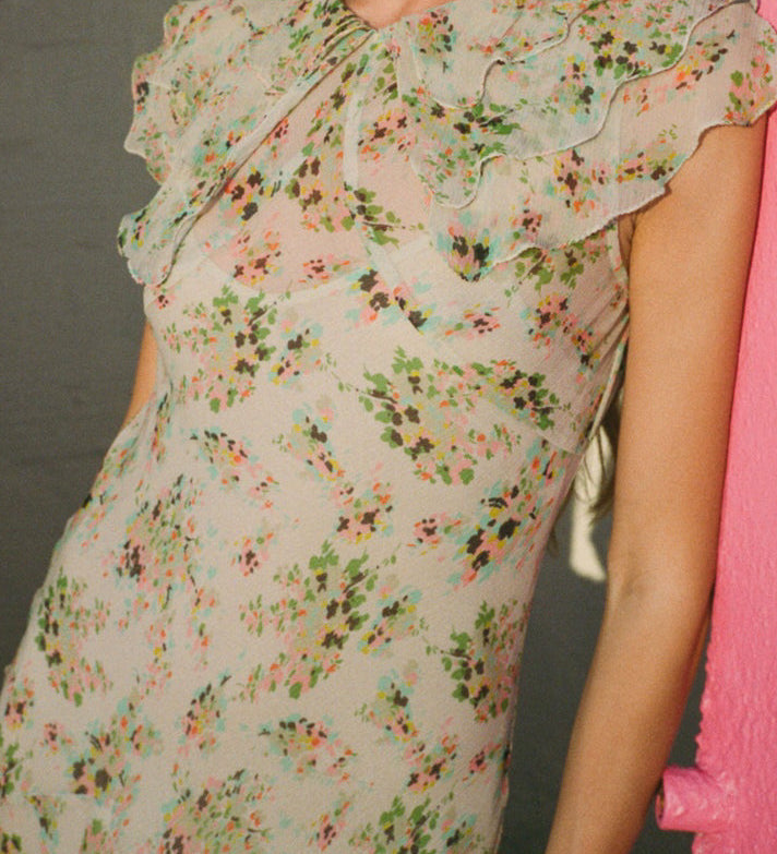 Ciao Lucia - Lauryn Jardin Silk Chiffon Dress