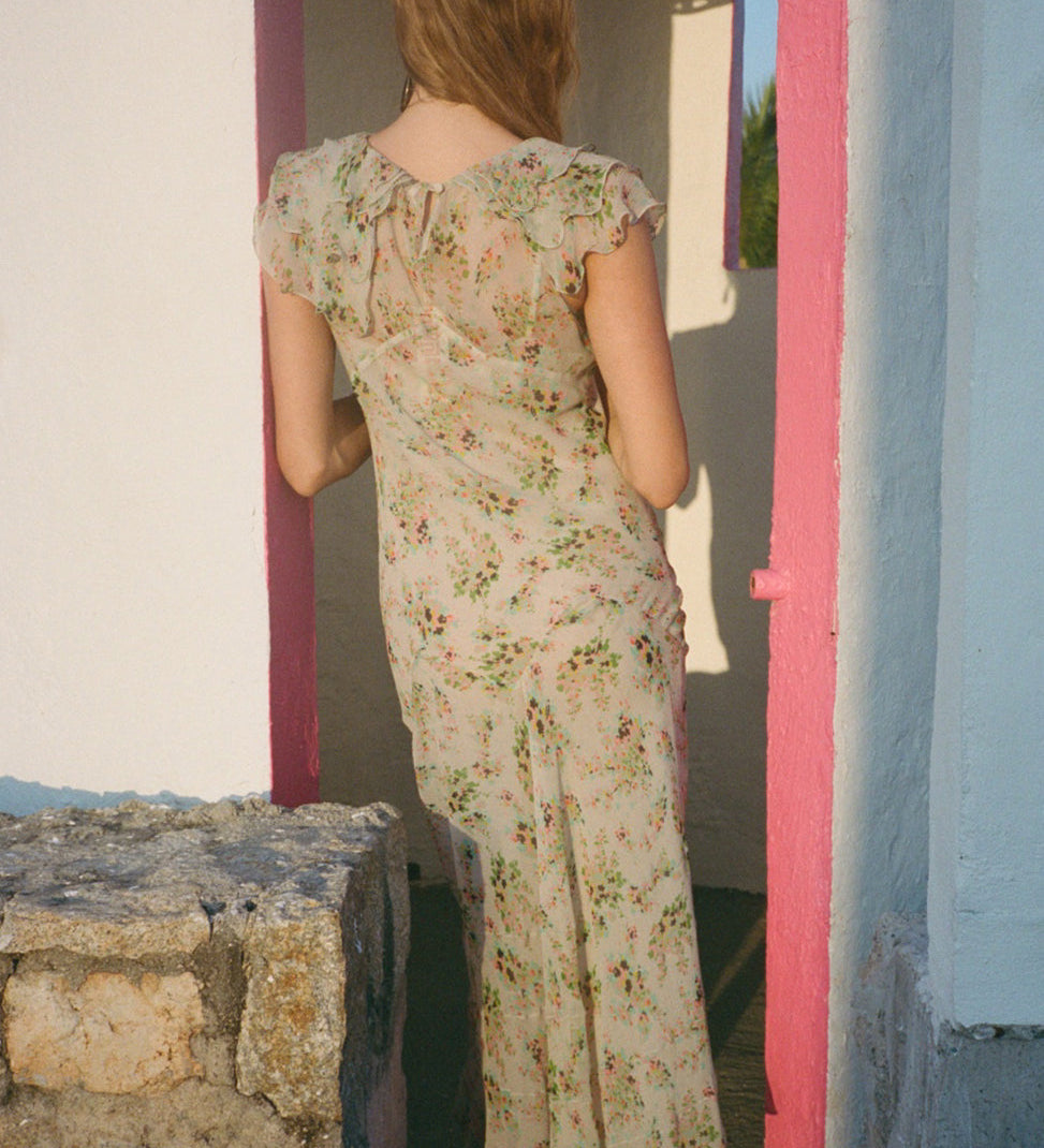 Ciao Lucia - Lauryn Jardin Silk Chiffon Dress