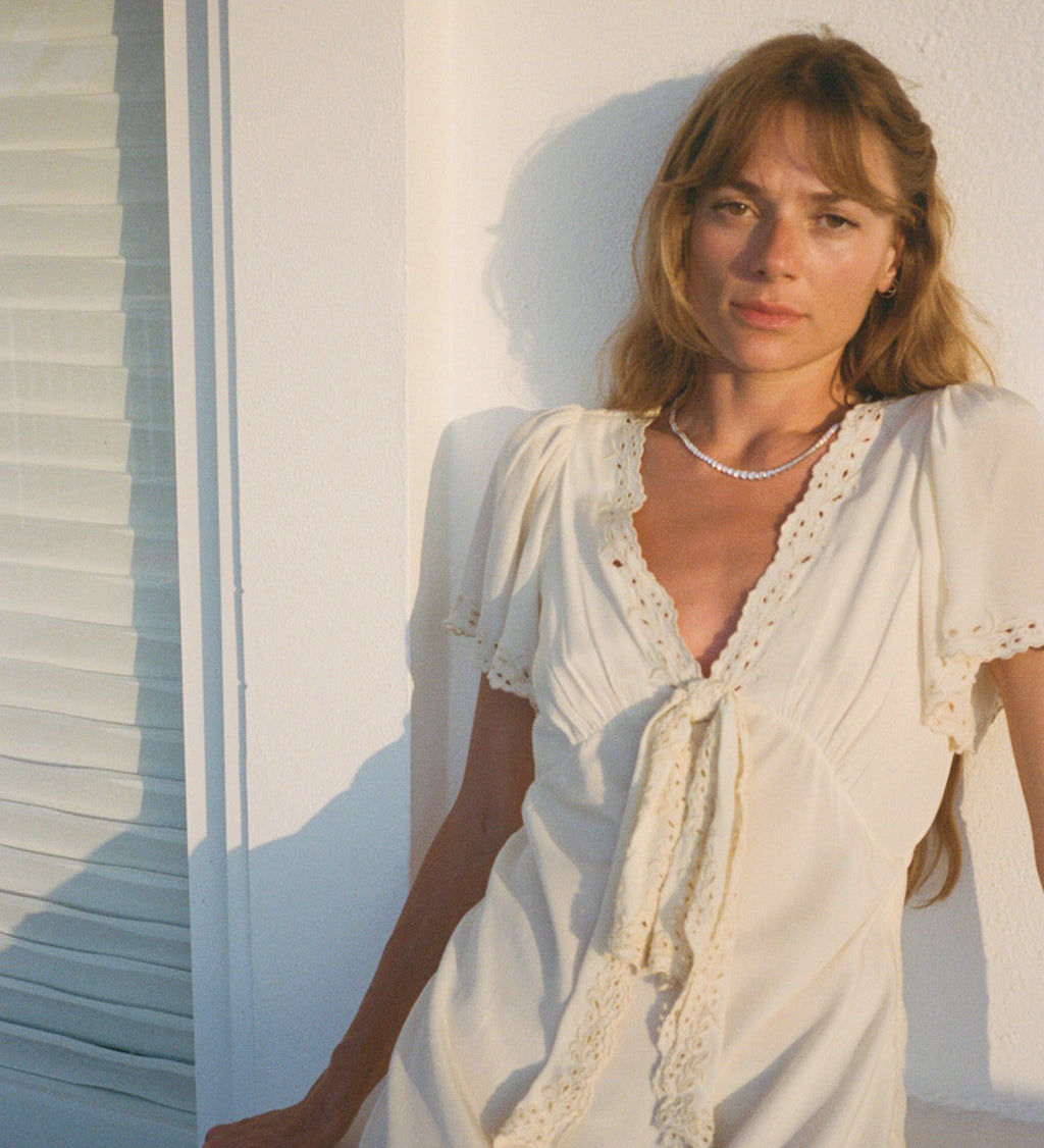 Ciao Lucia - Brunello Ivory Silk Dress