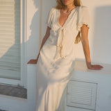 Ciao Lucia - Brunello Ivory Silk Dress