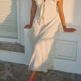 Ciao Lucia - Brunello Ivory Silk Dress