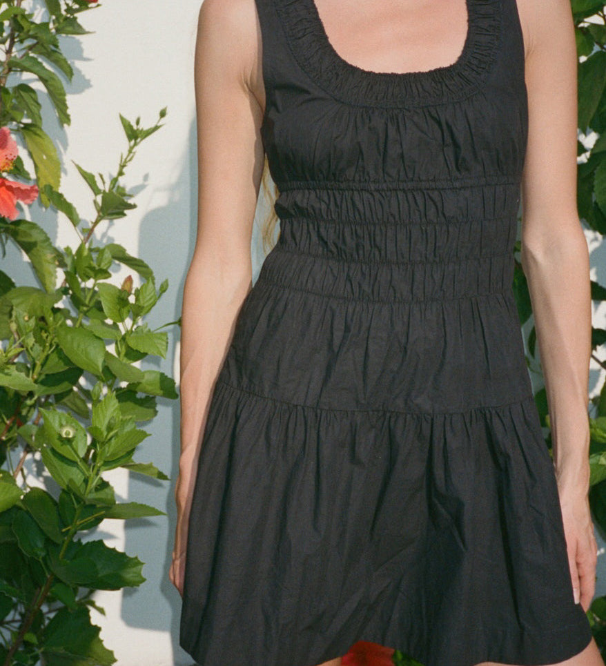 Ciao Lucia - Kala Black Cotton Dress