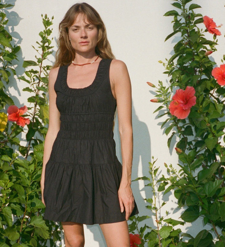 Ciao Lucia - Kala Black Cotton Dress
