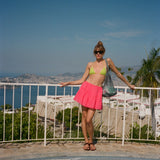 Ciao Lucia - Osa Guava Embroidered Cotton Skirt