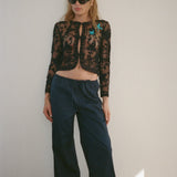 Ciao Lucia - Yuli Midnight Cotton Twill Pant