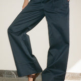 Ciao Lucia - Yuli Midnight Cotton Twill Pant