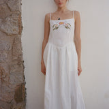 Ciao Lucia - Neroni White Embroidered Linen Dress