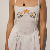 Ciao Lucia - Neroni White Embroidered Linen Dress