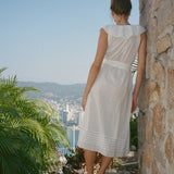 Ciao Lucia - Sua White Embroidered Cotton Dress