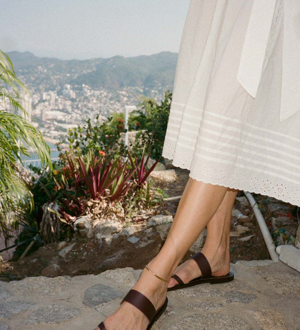Ciao Lucia - K. Jacques x Ciao Lucia Dextra Brown Toe Ring Sandal