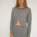 Ciao Lucia - Hydra Midnight Stripe Cardigan