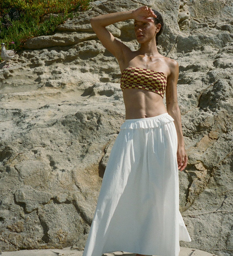 Ciao Lucia - Esi White Cotton Skirt