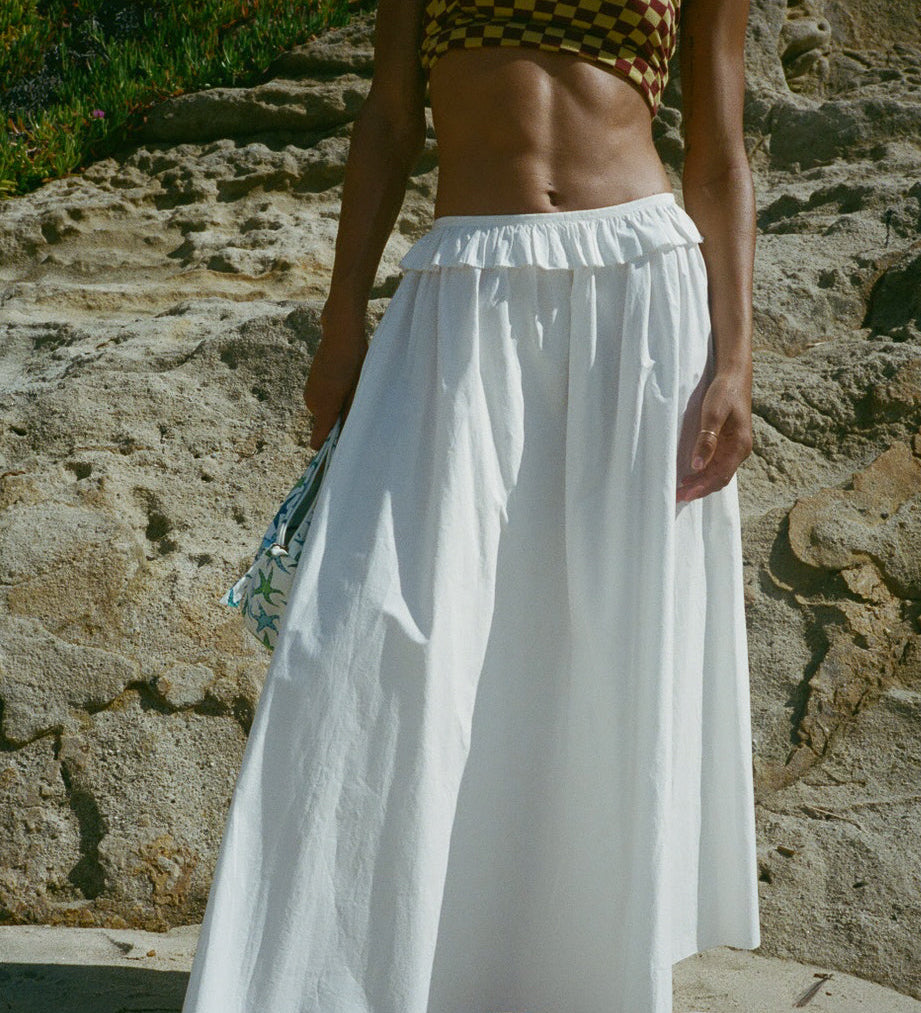 Ciao Lucia - Esi White Cotton Skirt