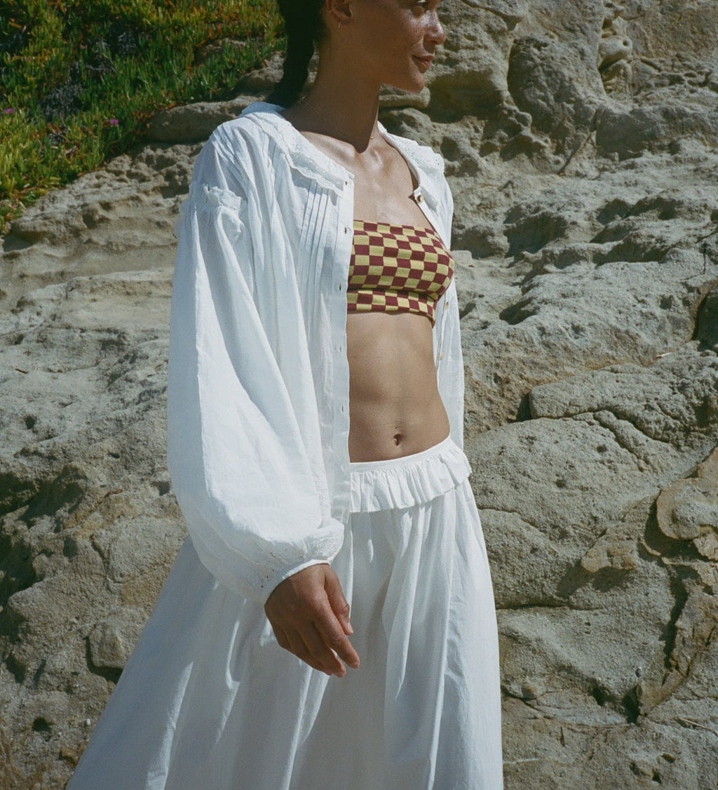 Ciao Lucia - Esi White Cotton Skirt