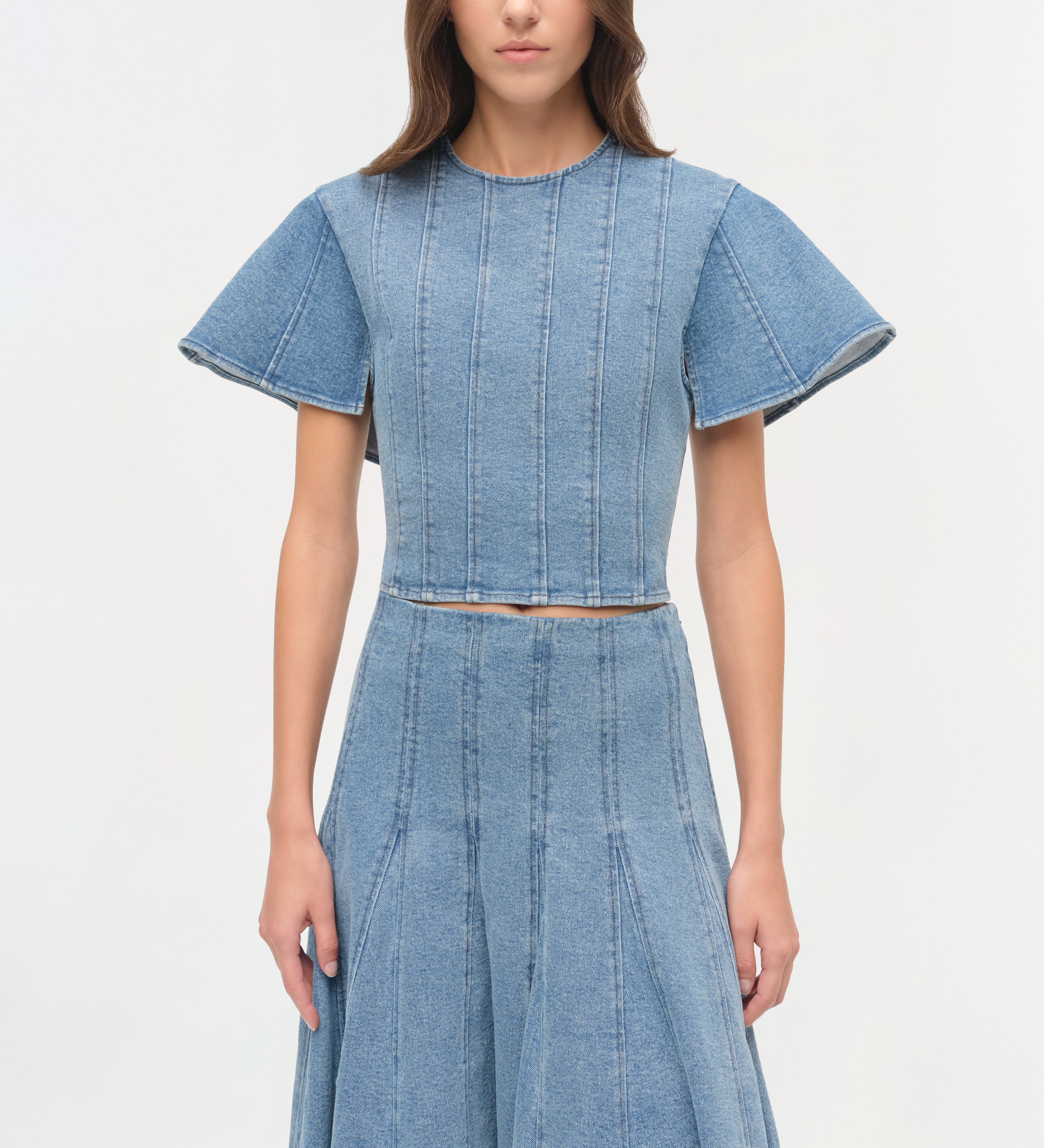 Simkhai - Kolby Structured Denim Top