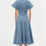 Simkhai - Taylan Structured Denim Midi Skirt