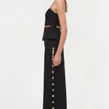 Simkhai - Cayman Studded Linen Wide Leg Pant