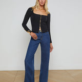 L'AGENCE - Ainslee Zip-Front Top