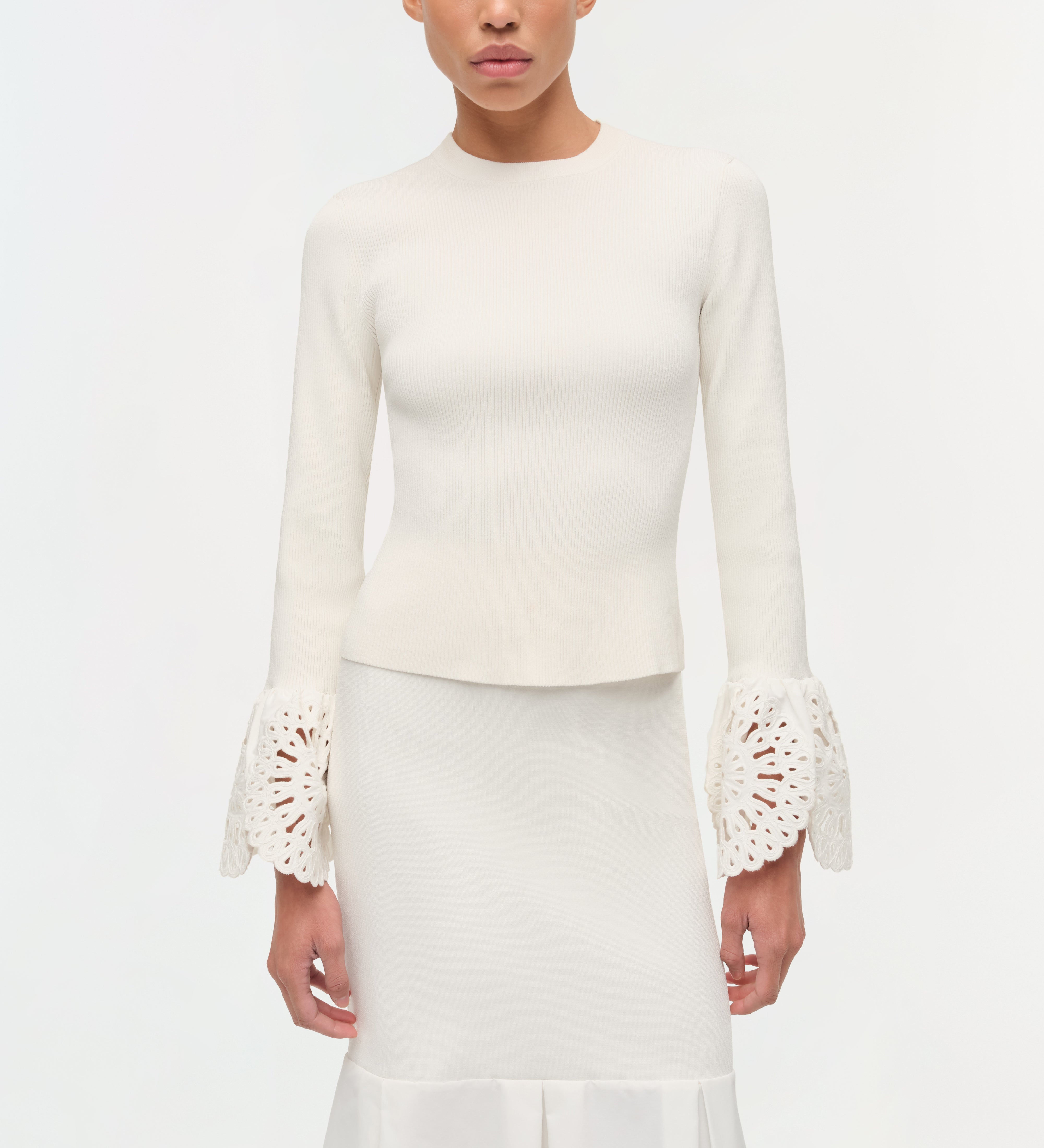 Simkhai - Elyse Embroidered Knit Top