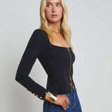 L'AGENCE - Ainslee Zip-Front Top