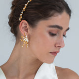 Jennifer Behr - Mae Headband -- Gold Pearl