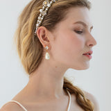 Jennifer Behr - Manon Headband -- Crystal Pearl