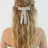 Jennifer Behr - Donna Pearl Bow Barrette -- Pearl