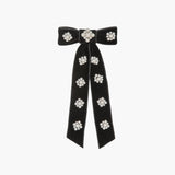Jennifer Behr - Lynette Bow Barrette -- Black Pearl