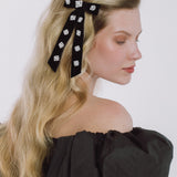 Jennifer Behr - Lynette Bow Barrette -- Black Pearl
