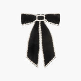 Jennifer Behr - Lennox Bow Barrette -- Black Pearl