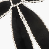 Jennifer Behr - Lennox Bow Barrette -- Black Pearl