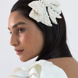 Jennifer Behr - Bianca Bow Barrette -- Cream
