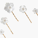 Jennifer Behr - Zinnia Bobby Pin Set -- Mother of Pearl