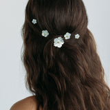 Jennifer Behr - Zinnia Bobby Pin Set -- Mother of Pearl