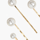 Jennifer Behr - Perla Bobby Pin Set -- Pearl Gold