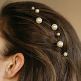 Jennifer Behr - Perla Bobby Pin Set -- Pearl Gold