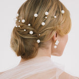Jennifer Behr - Perla Bobby Pin Set -- Pearl Gold