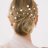 Jennifer Behr - Perla Bobby Pin Set -- Pearl Gold