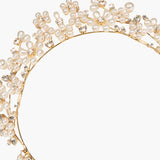 Jennifer Behr - Laena Tiara -- Crystal Antique Gold