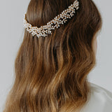 Jennifer Behr - Sierra Tiara -- Pearl Gold