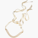 Jennifer Behr - Blaire Ribbon Tie -- Cream