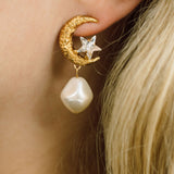 Jennifer Behr - Lune Earrings -- Pearl
