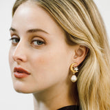 Jennifer Behr - Lune Earrings -- Pearl