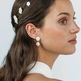 Jennifer Behr - Zinnia Bobby Pin Set -- Mother of Pearl