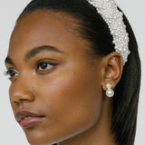 Jennifer Behr - Iris Pearl Earrings -- Pearl