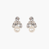 Jennifer Behr - Kaide Earrings -- Crystal Pearl