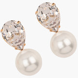 Jennifer Behr - Cimone Earrings -- Crystal Antique Gold