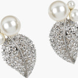 Jennifer Behr - Blanca Earrings -- Crystal Pearl