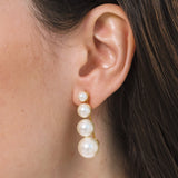 Jennifer Behr - Palma Earrings -- Pearl
