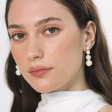Jennifer Behr - Palma Earrings -- Pearl